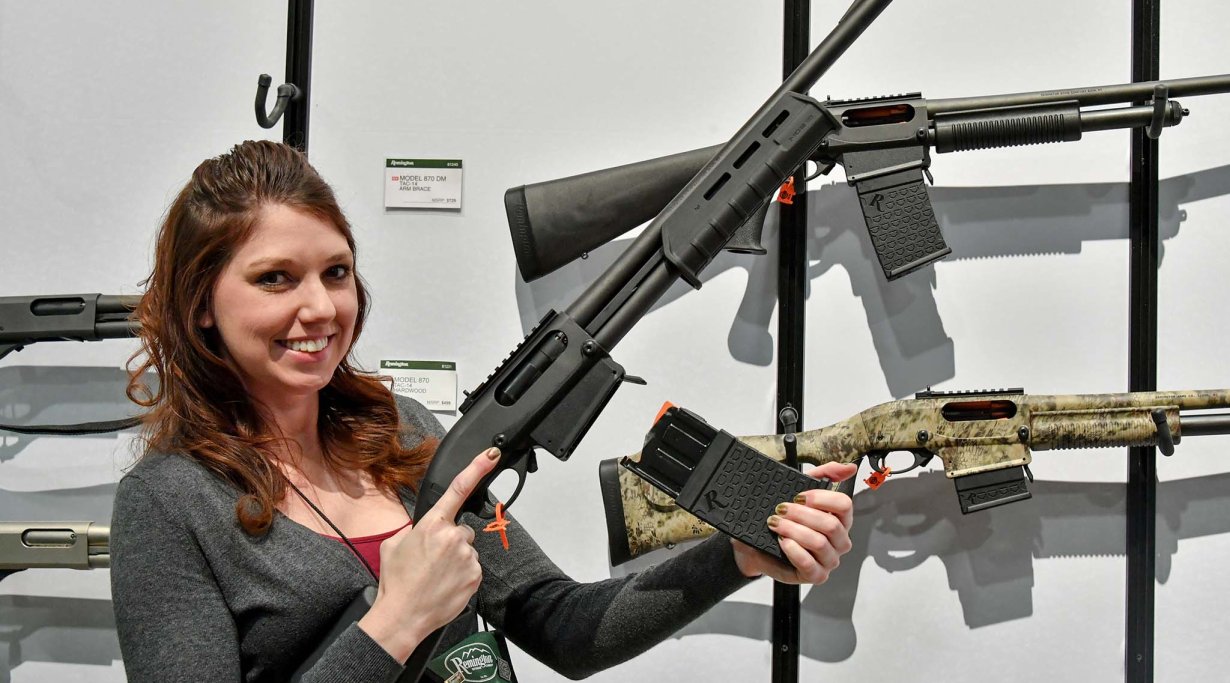 Magpul version of the Remington 870 DM 12 Ga. pump action shotgun