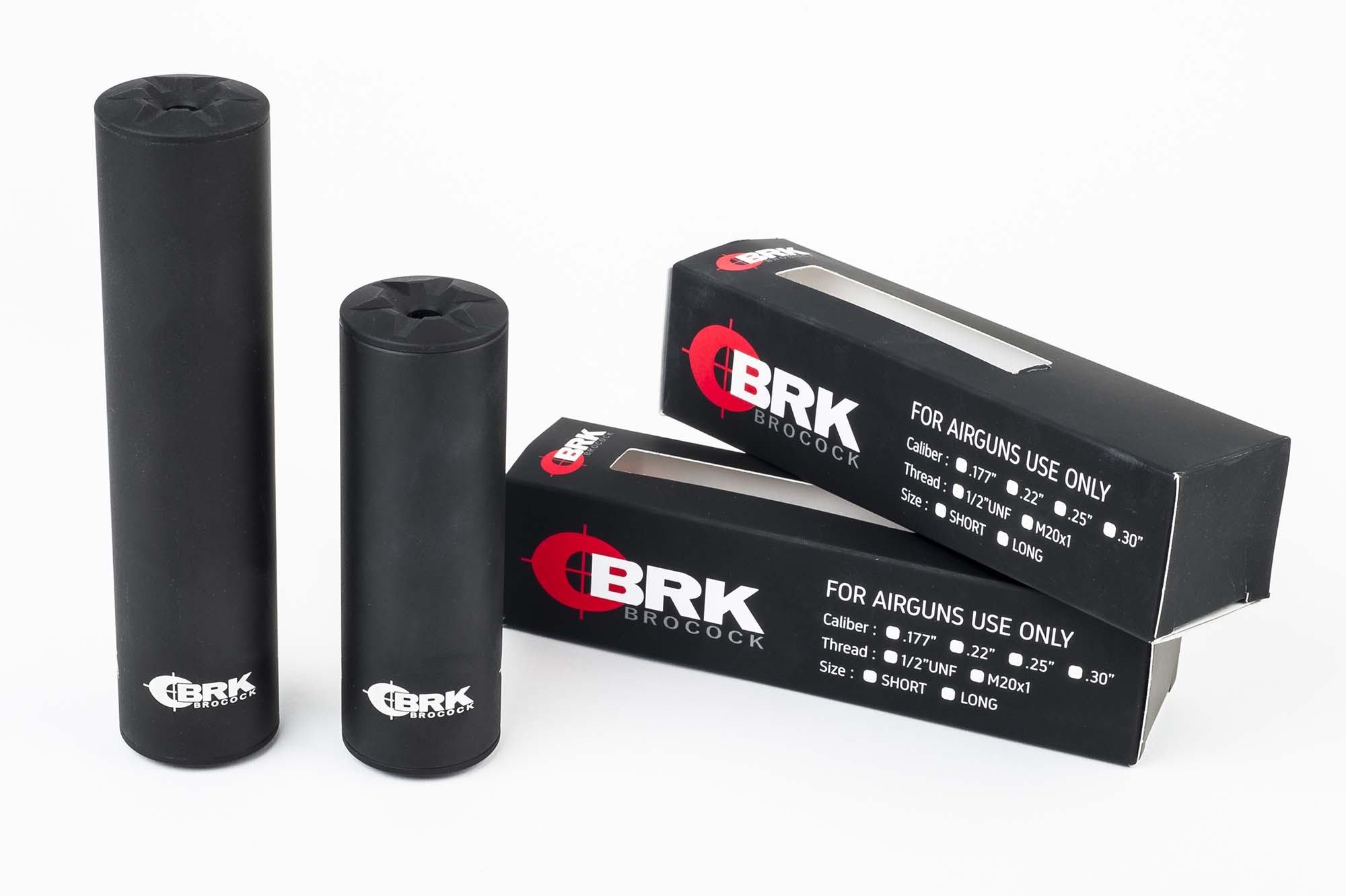 accessories: Quiet air: new for 2023, BRK MF 1/2" UNF silencer for airguns