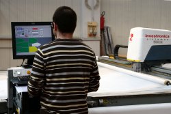 Forcetek: technical knitwear for hunters and shooters Man working at Forcetek company