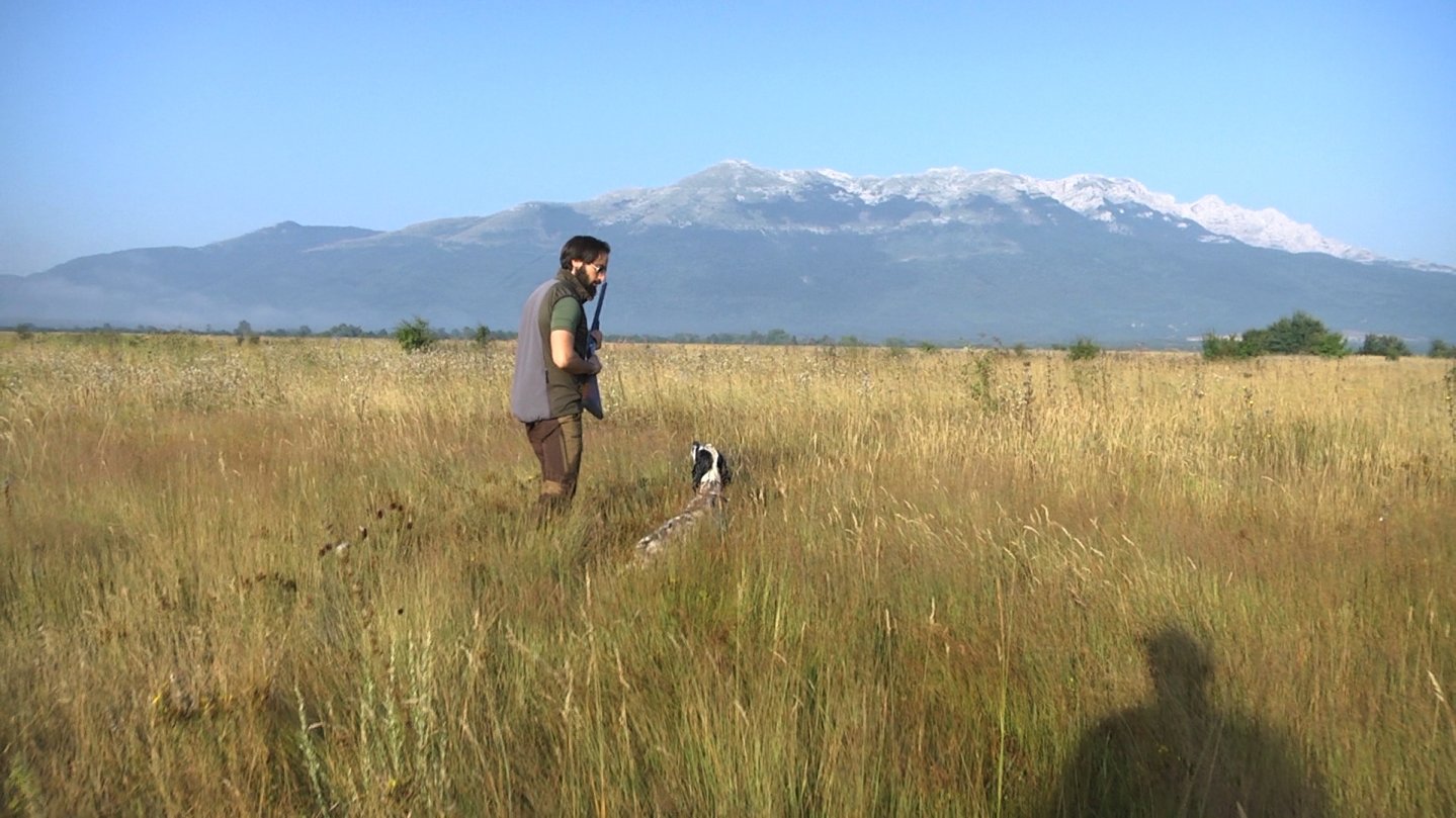 Hunting with Zamberlan Flock boots A Hunter with his dog in Bosnia Herzegovina