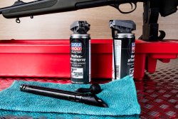 Product launch: Silencer cleaner and gun care spray from Liqui Moly's Guntec series. The Guntec Gun Care Spray from Liqui Moly