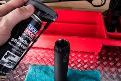Product launch: Silencer cleaner and gun care spray from Liqui Moly's Guntec series. Liqui Moly Guntec Gun Care Spray