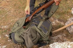 Zaino da caccia Riserva Riserva hunting backpack with rifle