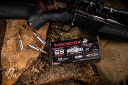 6.8 Western – A new, long range rifle hunting caliber from Browning and Winchester! Winchester Expedition Long Range hunting load with 165 gr Accubond LR bullet