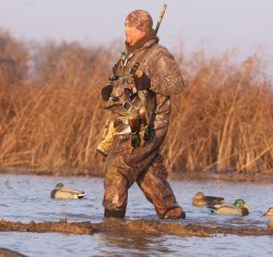 A waterfowl hunter