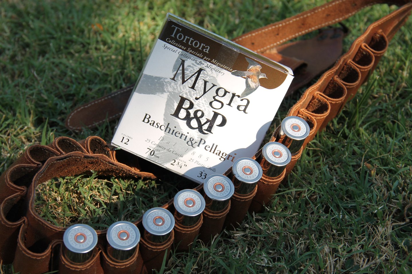 A pack of 25 Baschieri & Pellagri Mygra Tortora (turtle dove) cartridges