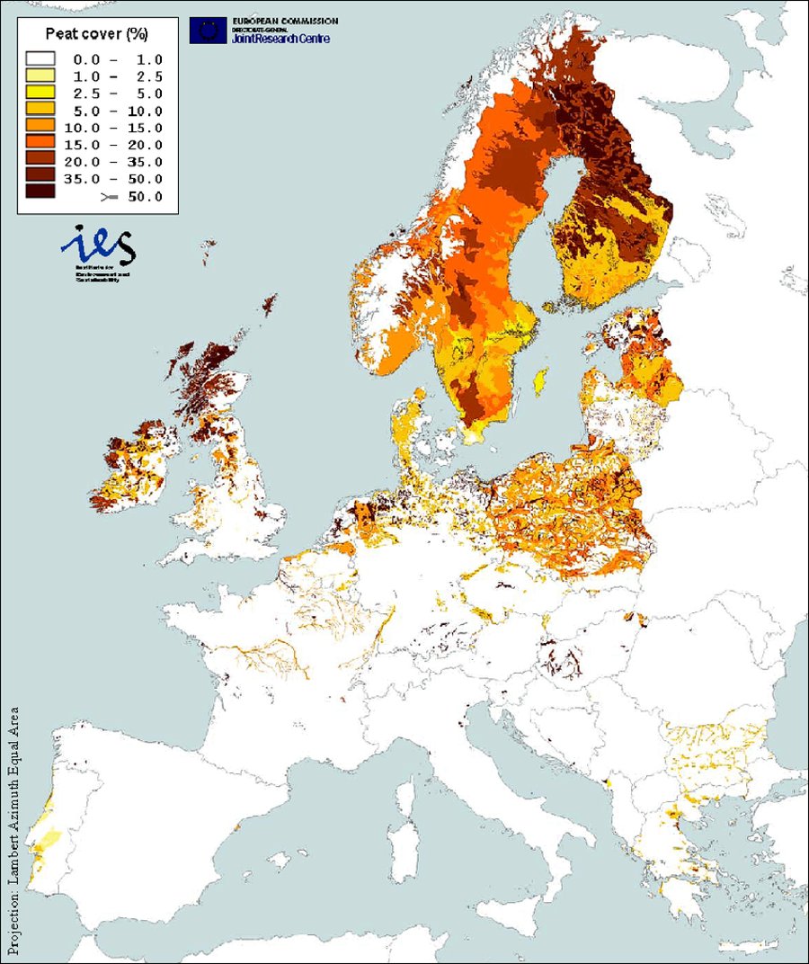 RAMSAR map Wetlands without buffer zones