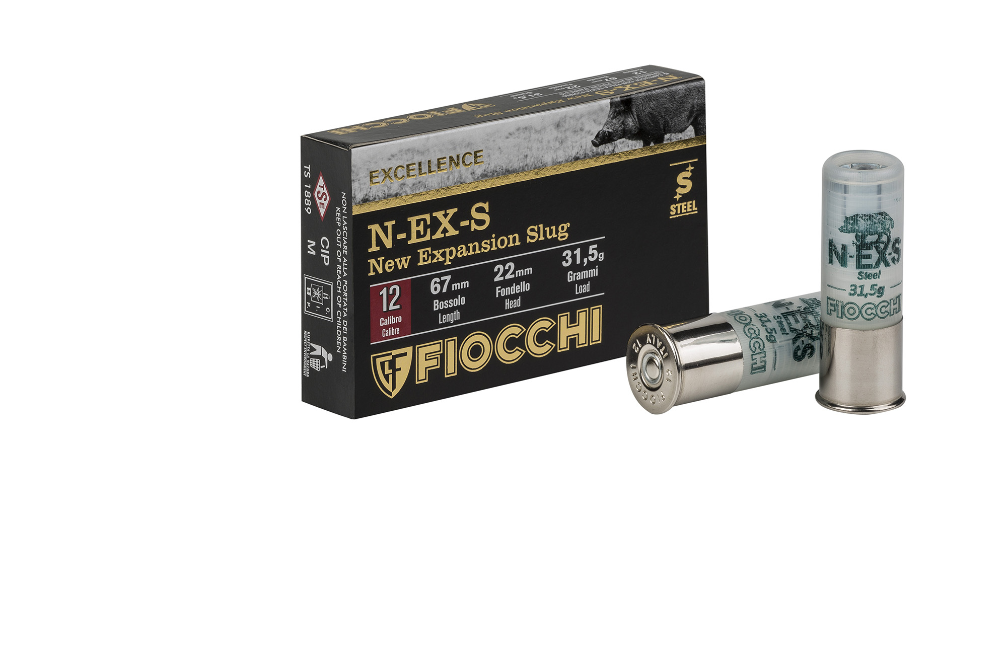 fiocchi: Fiocchi Excellence N-EX-S: 12-gauge expansive monolithic cartridges fiocchi: Fiocchi Excellence N-EX-S: 12-gauge expansive monolithic cartridges
