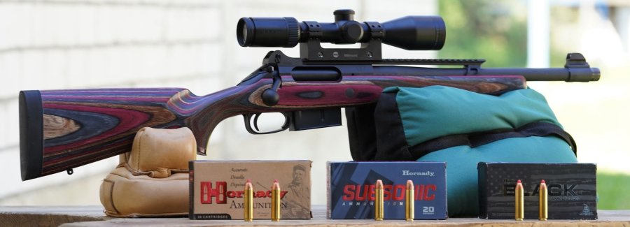 Caliber test: Unique Alpine in .450 Bushmaster vs. Marlin in .45-70 Gov. – suitable for driven hunting? The Unique Alpine JPR-1 Kodiak Scout short hunting rifle in .450 Bushmaster