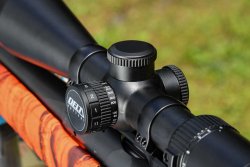 Delta Optical Titanium 4-24x50 HD, a riflescope for hunters and long-range shooters under test Turret for adjusting parallax of the Delta Optical Titanium 4-24x50 HD