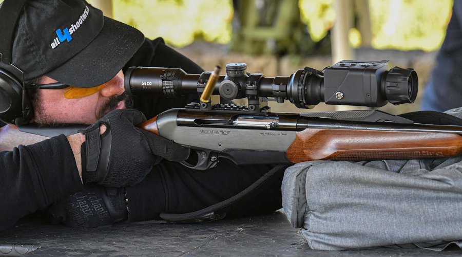 The Chameleon X-Core system on a .30-06 Benelli Argo E-Pro semiauto rifle