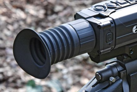 Pulsar DIGISIGHT ULTRA N355 digital night vision riflescope The eyepiece of the Pulsar DIGISIGHT ULTRA N355 digital night vision riflescope