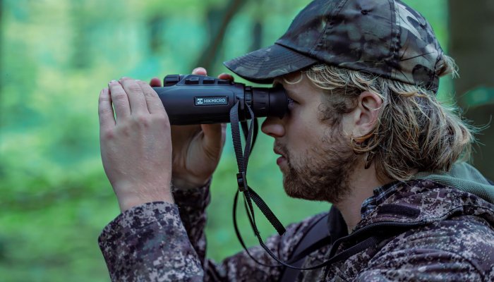 optics: World premiere: Hikmicro presents the new Habrok all-in-one binoculars with thermal imaging as well as day and night camera, laser rangefinder and IR emitter