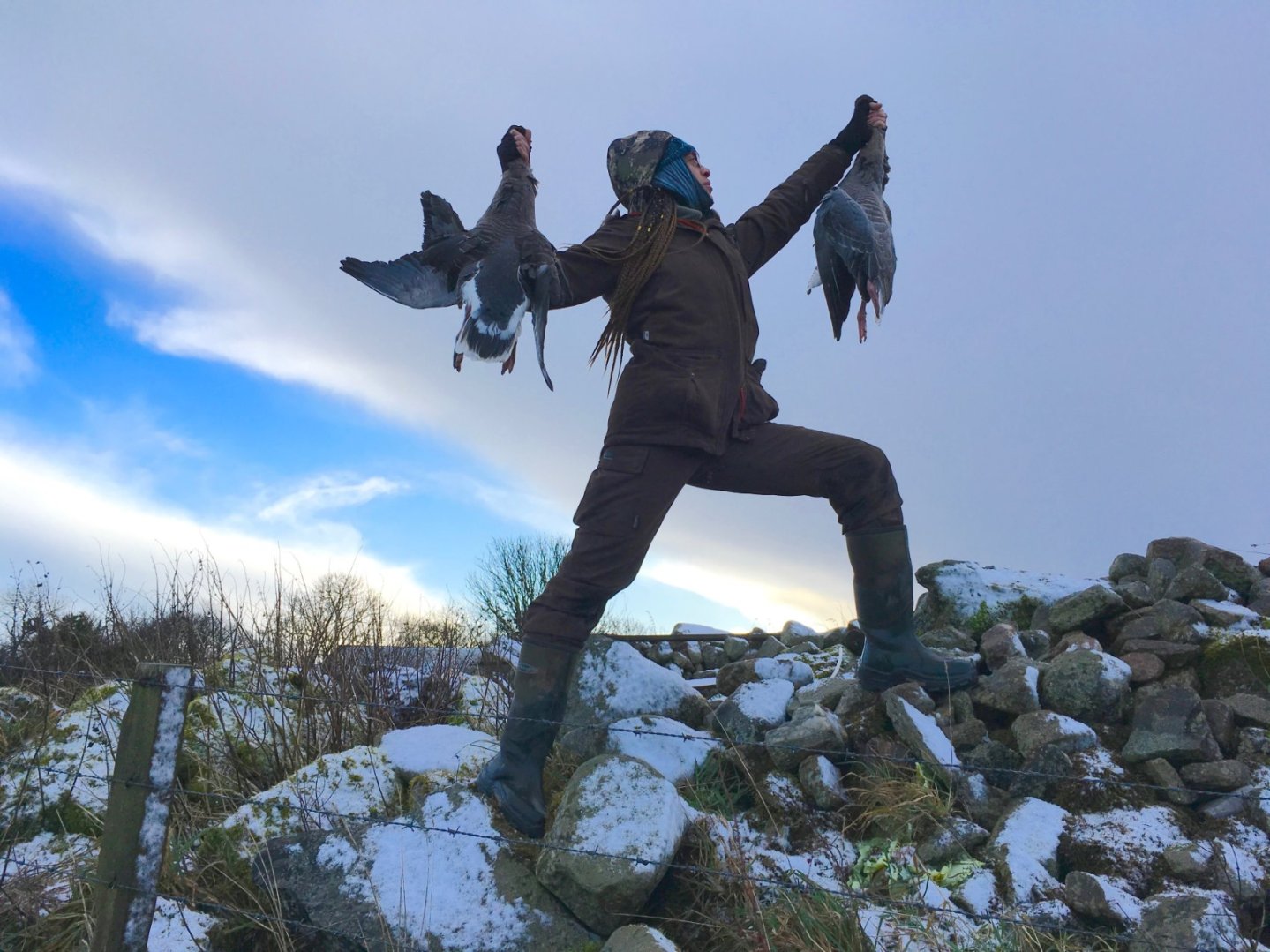 Lady hunter Armanda Couto Armanda Couto with geese she shot