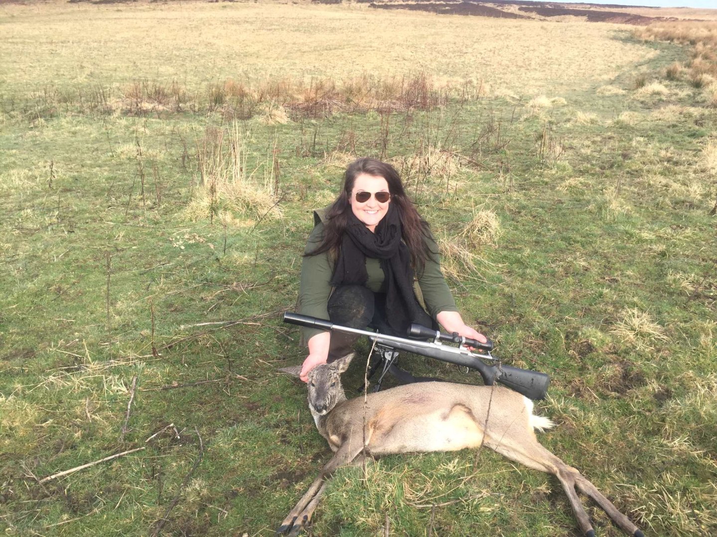 Lady Hunter - Clay shooting and deer stalking Roedeer stalk