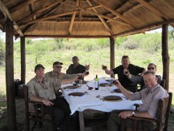 Dream hunt: dove hunting in Argentina Dover hunters enjoying shooting lodge hospitality