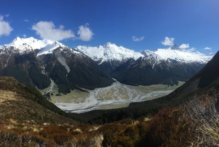 Hunting in NZ, South Island Climbing around the pinnacles