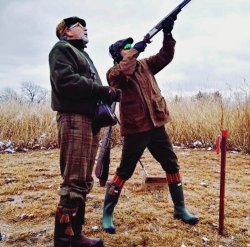 Upland bird shooting, Green Acres, Illinois, USA Driven duck shooting at British Driven Trifecta
