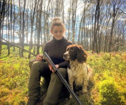 Emma Perrott: hunter, stalker and shooter Hunter lady with charlie springer spaniel