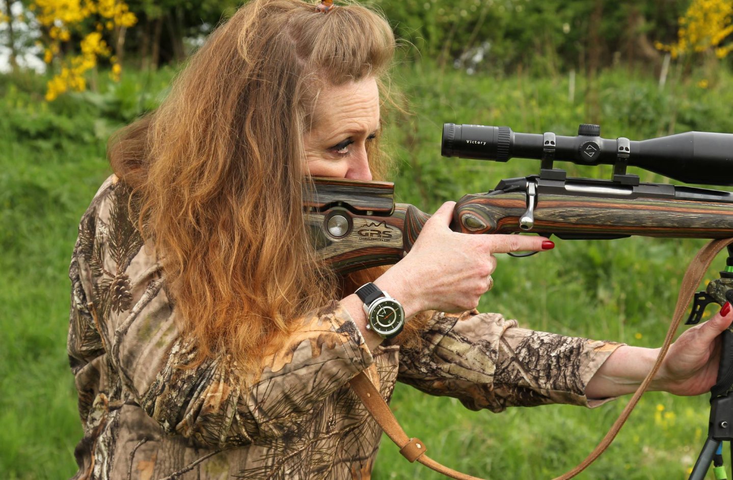 Scottish Roe Deer Stalking Linda Mellor shooting with her Tikka T3 .243 rifle