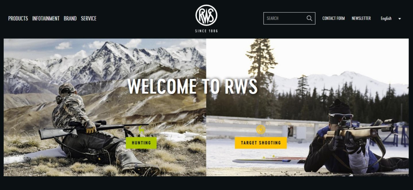 RWS new website homepage