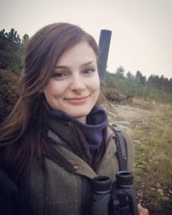 Sophie Littlewood: Deer Stalker, Deer artist and aspiring collector of exotic deer species. Sophie Littlewood out stalking