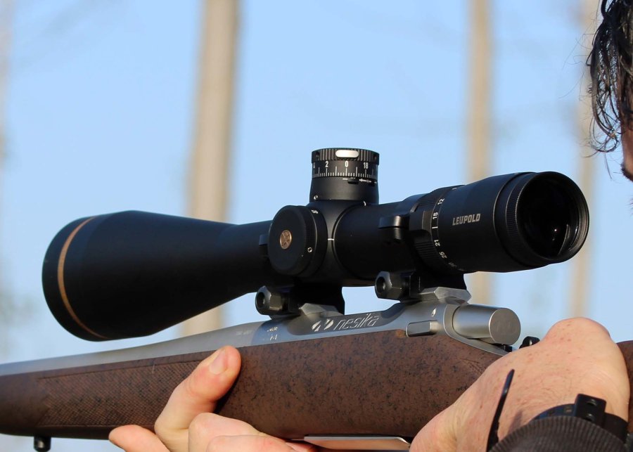 Nesika Sporter in .308 Winchester – An elite long range rifle for real connoisseurs  The side view of the Nesika Sporter rifle with a scope