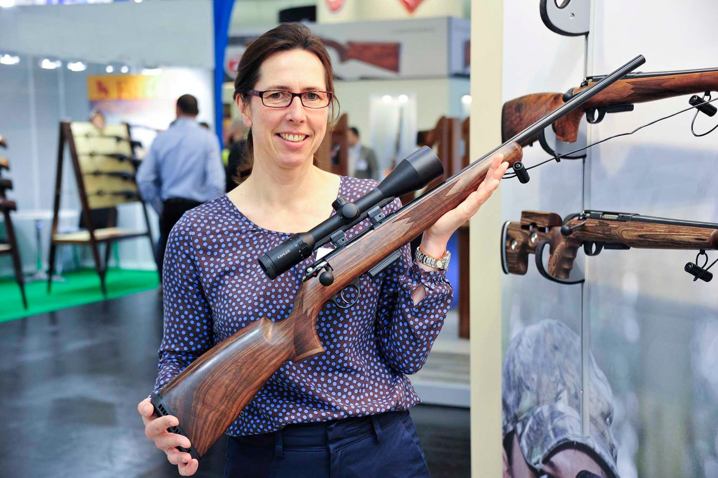 Anschütz 1771D German Stock rifle  J.G. Anschütz GmbH introduces the 1771D bolt-action hunting rifle at the 2016 IWA OutdoorClassics