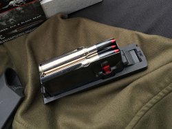 Browning Mk3 Reflex HC in .30-06 caliber The double feed magazine of the Browning Mk3 Reflex HC in .30-06 caliber