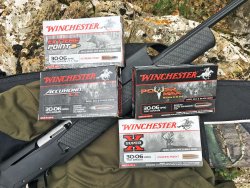Browning Mk3 Reflex HC in .30-06 caliber Browning Mk3 Reflex HC with Extreme Point cartridges
