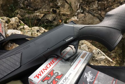 Browning Mk3 Reflex HC in .30-06 caliber The left side of the Bar Mk3 Reflex HC