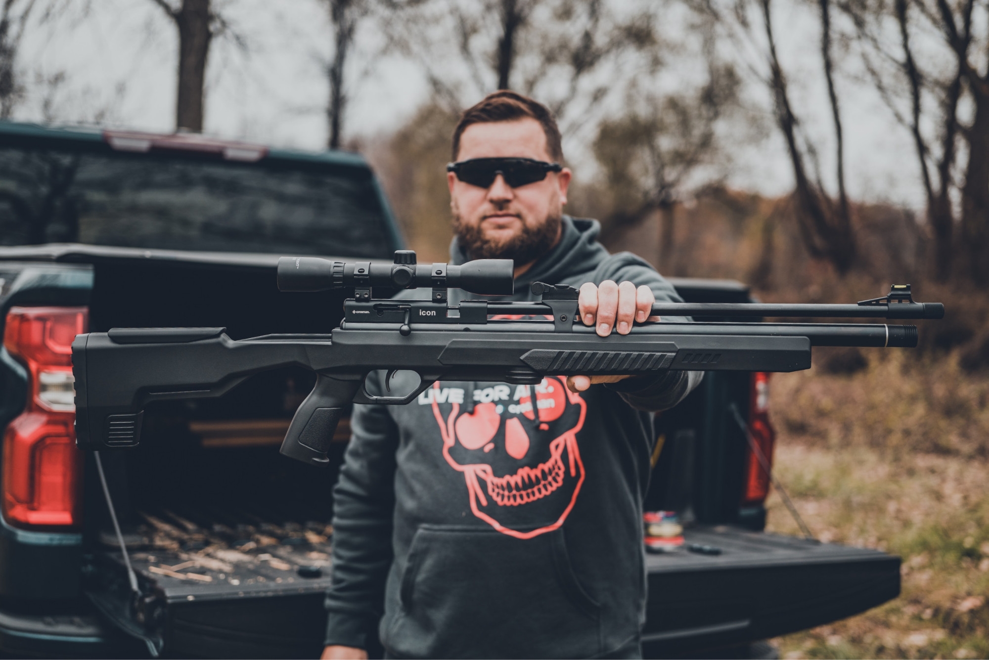 crosman: Crosman Icon, a bolt-action PCP air rifle designed for hunting