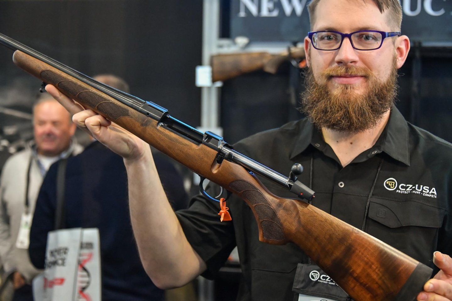 CZ 557 Left-Hand, a “lefty friendly” hunting rifle The CZ 557 Left-Hand rifle showcased at SHOT Show 2018.