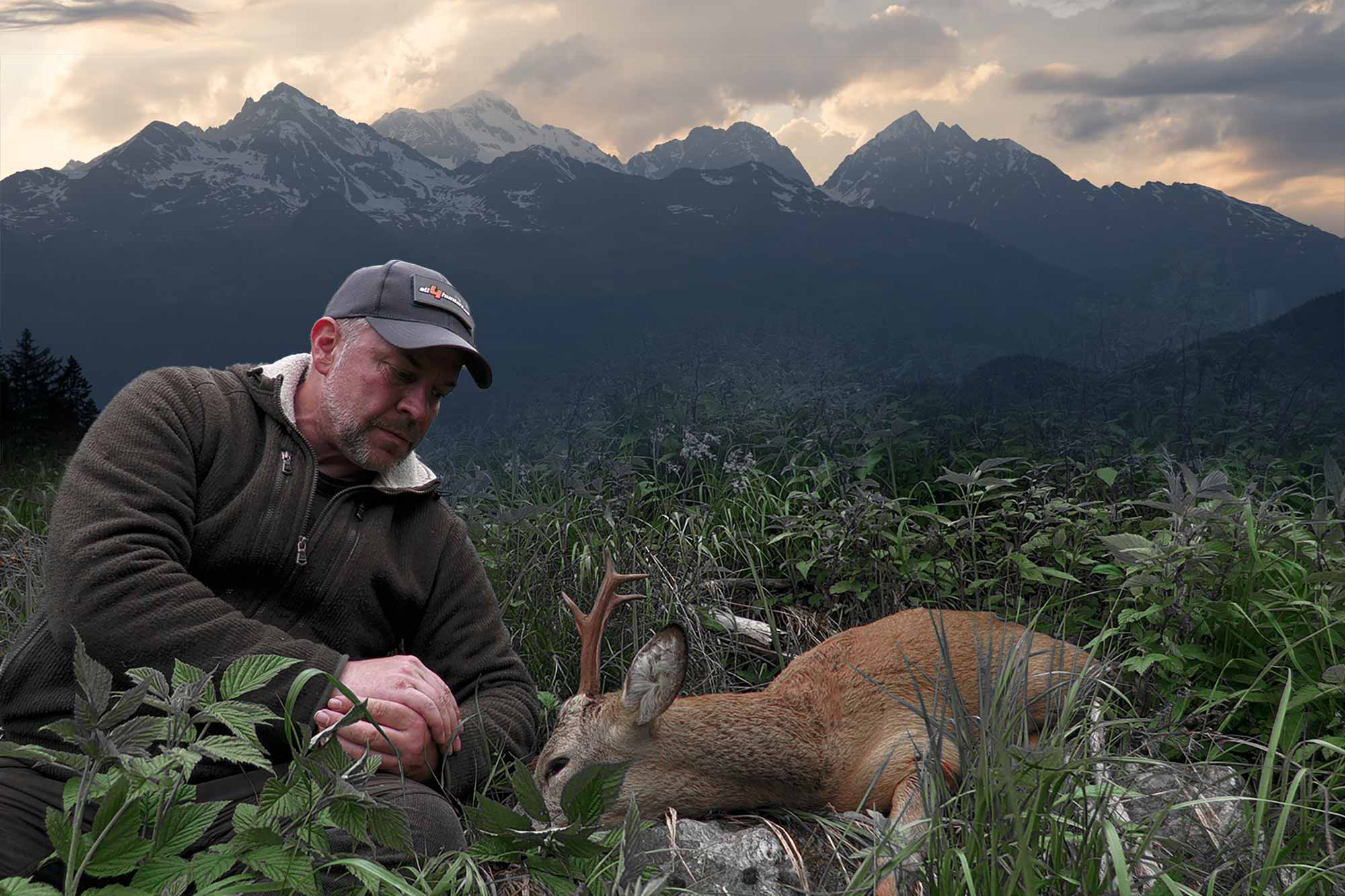rifles: Buck hunting in the Austrian Alps with the Rössler Signature 8.5x55 bolt-action rifle and Burris Eliminator 6 LaserScope 4-20x52