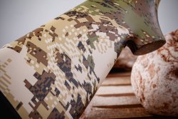 Test: Kimber 84M Mountain Ascent - A specialized lightweight bolt-action rifle for mountain hunting The camouflage pattern of the Kimber 84M Mountain Ascent