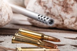 Test: Kimber 84M Mountain Ascent - A specialized lightweight bolt-action rifle for mountain hunting The muzzle brake of the Kimber 84M Mountain Ascent rifle