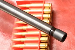 Mauser M18 in .308 Winchester caliber The muzzle of the Mauser M18 rifle.