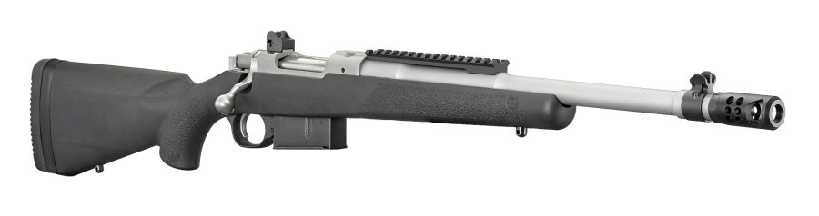 Ruger Scout Rifle goes big: now in .450 Bushmaster The Scout Rifle in .450 Bushmaster features a Ruger Precision Rifle Hybrid Muzzle Brake
