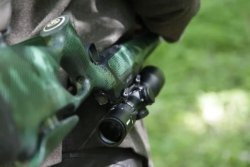 S 404 Synchro XTC Camo, new Sauer's flagship rifle S 404 Synchro XTC Camo rifle with thumbhole carbon fiber stock