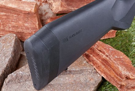 Test: Savage 110 TAC Hunter in 6.5 Creedmoor caliber. What can you expect for less than €1000? Modular butt plates of the Savage 110 TAC Hunter.