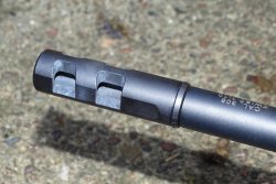 Test and video: Savage MSR 10 Hunter semi-automatic precision rifle in .308 Win. and 6.5 CM Muzzle brake of the Savage MSR 10 Hunter