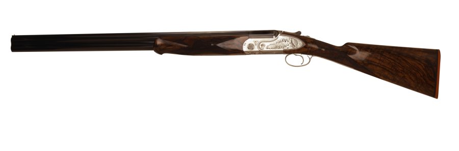 Fausti Brixian, Vittoria Alata over/under shotgun – Art and history in an exclusive series Fausti Brixian Vittoria Alata over/under shotgun, left side view