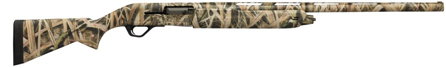 From Winchester six new Super X4 semi-automatic shotguns in 20 gauge Winchester SX4 Waterfowl Hunter Compact Mossy Oak Shadow Grass Blades composite stock.