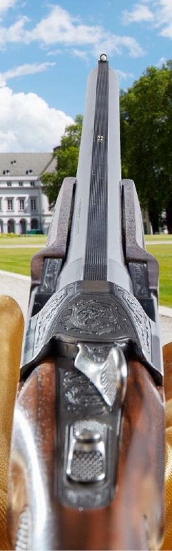 Krieghoff K-20 Victoria over-under in 20/76 ga: the high-quality ladies' shotgun under test View along the barrel rib of the Krieghoff K-20 Victoria over-under