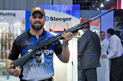 Stoeger P3000 pump-action shotgun is Outdoor Life's 2016 "Great buy" Stoeger team shooter holding the P3000 12-gauge pump-action shotgun