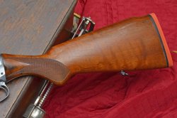 The Belladonna semi-auto shotgun The stock of the Belladonna semi-auto shotgun