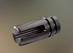 AAC muzzle brakes and flash hiders The AAC three-prong flash hider "duckbill" type