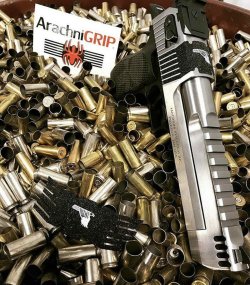 ArachniGRIP, a Spider on you pistol Desert Eagle model with the Slide Spider grip by ArachniGRIP