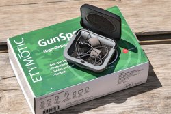 Etymotic GSP-15 GunSport Pro ear plugs Etymotic's GSP 15 GunSport Pro active earplugs and packaging