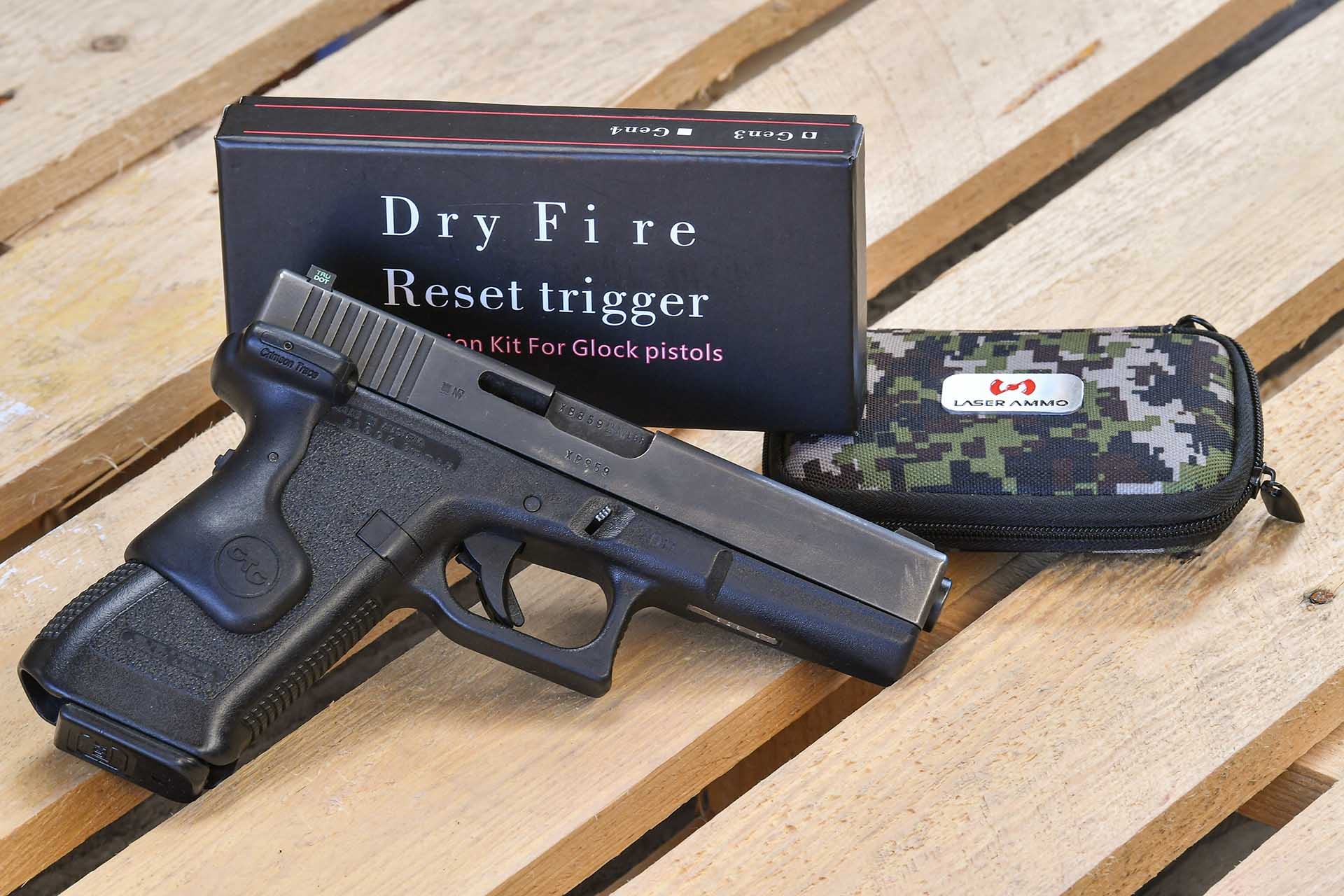 laser ammo: Laser Ammo: Dry Fire Reset Trigger for GLOCK pistols
